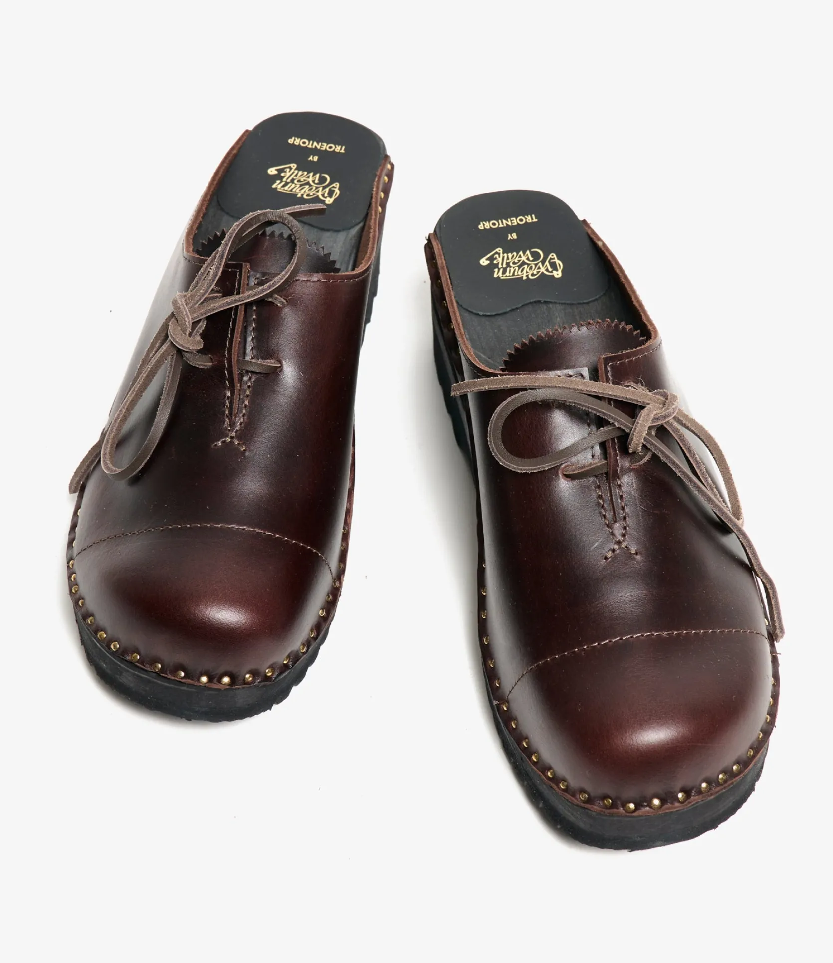 Woburn Walk X Troentorp - Swedish Clog - Alps/ Center Lace - Brown