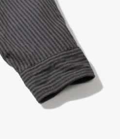 Work Shirt - Charcoal/Grey LC Stripe