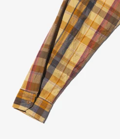Work Shirt - Olive Cotton Madras Plaid