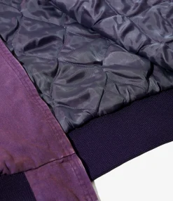 Zipped Work Hoody - Purple - 11oz Cotton Oxford
