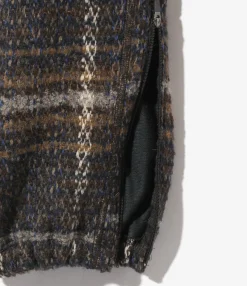Zipped W.U. Pant - Navy/Brown/Mocha - W/PE/PC/AP/N Plaid Tweed